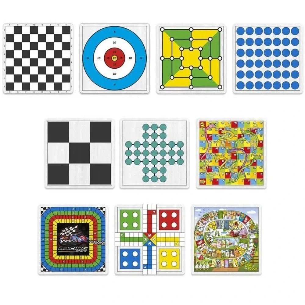 abeec 100 Classic Games  family board games Compendium Ludo, Chess, Lady Games